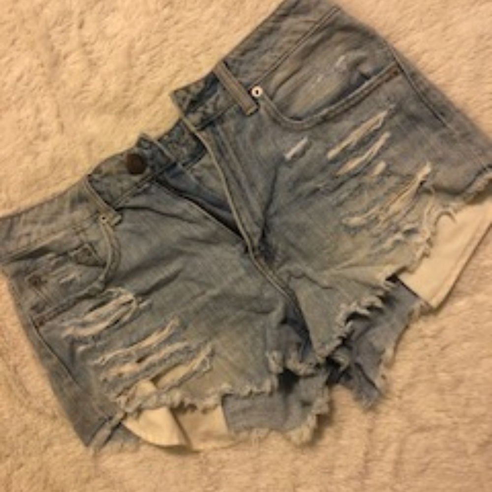 American Eagle HIGH WAISTED Festival Short Denim 6
